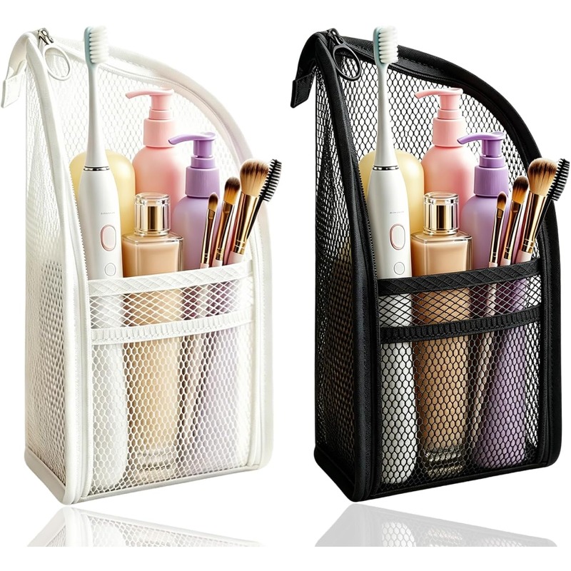Women Accessories Organizer - Mesh Toiletry Bag Breathable Quick Dry