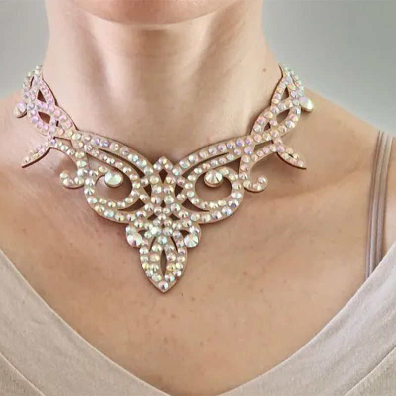 Women Accessories In Egypt - Belly Dance Sparkle Necklace Competition Dancer