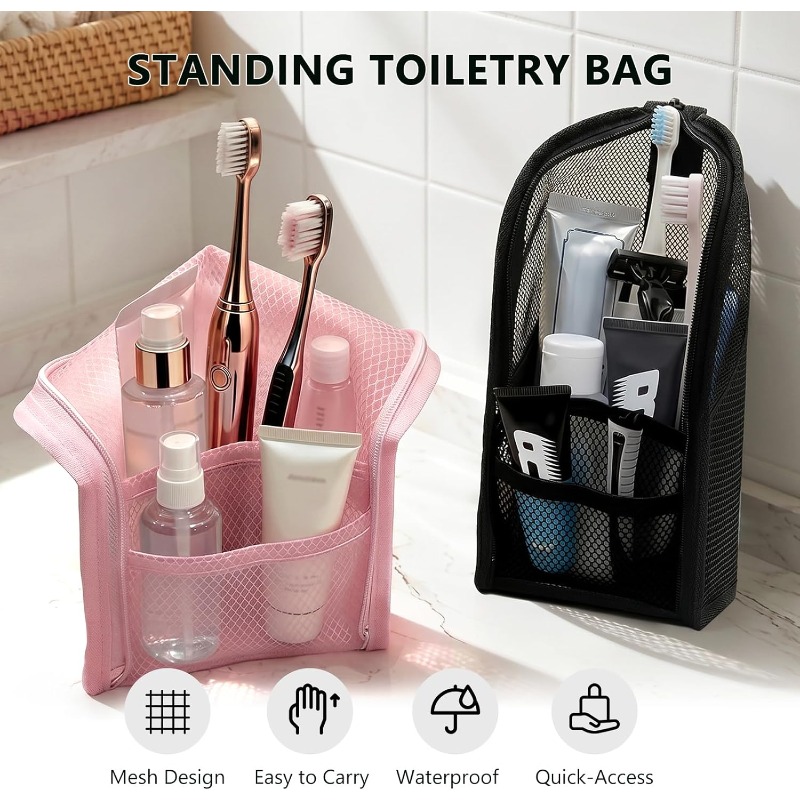 Mesh Toiletry Bag Breathable Q - Women Accessories Organizer 评论和价格