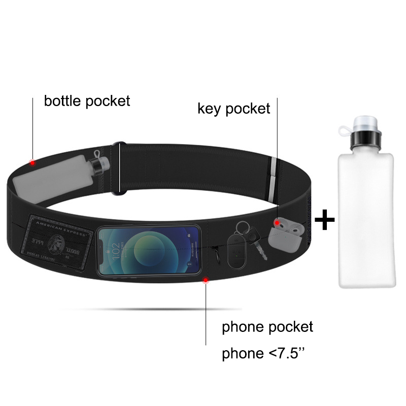 Running Belt Waist Bag with Wa - Women'S Running Accessories 评论和价格