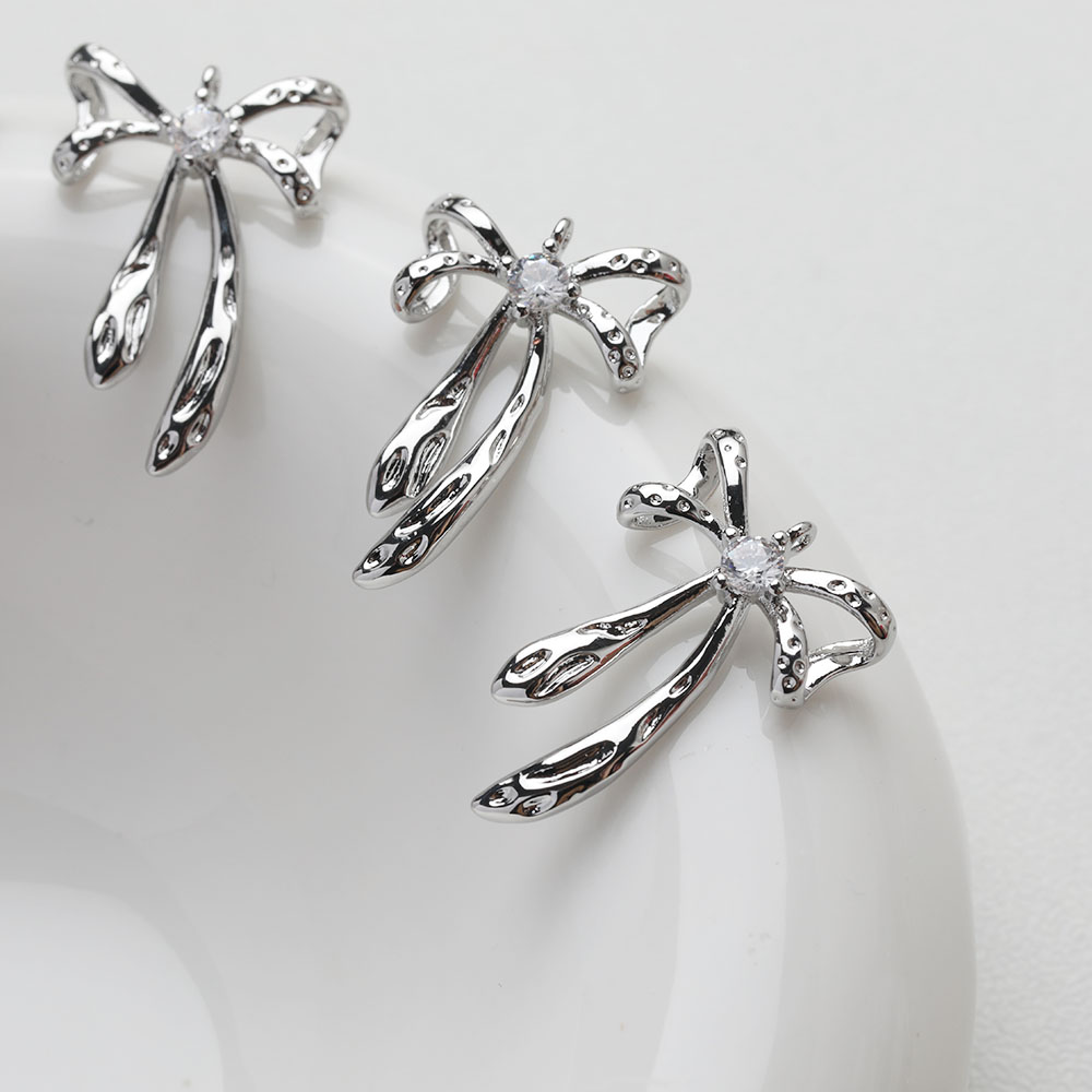 4PCS Dainty Bow Charm Jewelry  - Charm Necklace Dainty 评论和价格