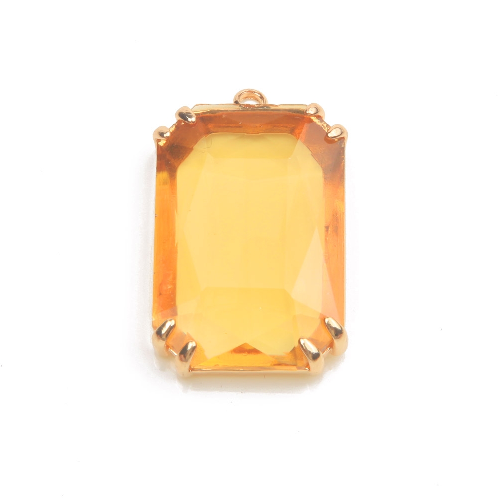 4PCS Dainty rectangle Faceted  - Charm Necklace Dainty 评论和价格