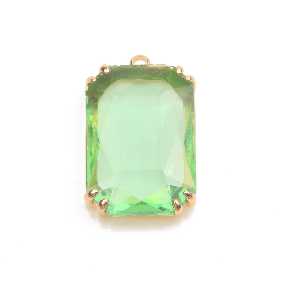 4PCS Dainty rectangle Faceted  - Charm Necklace Dainty 评论和价格