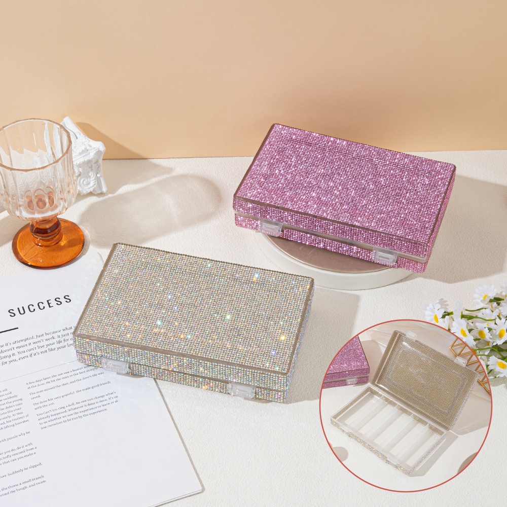 Luxury Shiny Rhinestone Storag - Women Accessories Organizer 评论和价格