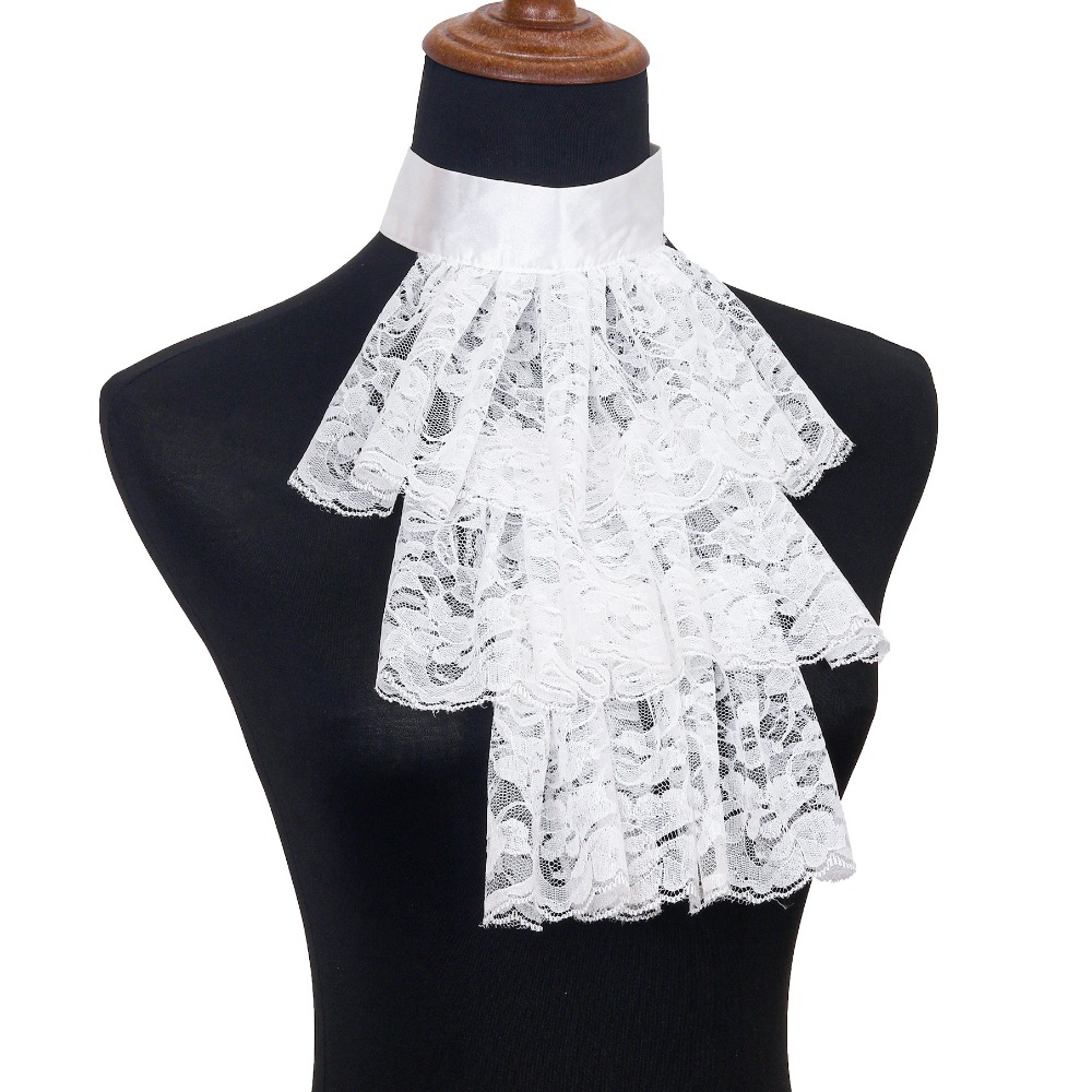 Fashion Victorian Lace Jabot C - Women'S Victorian Accessories 评论和价格