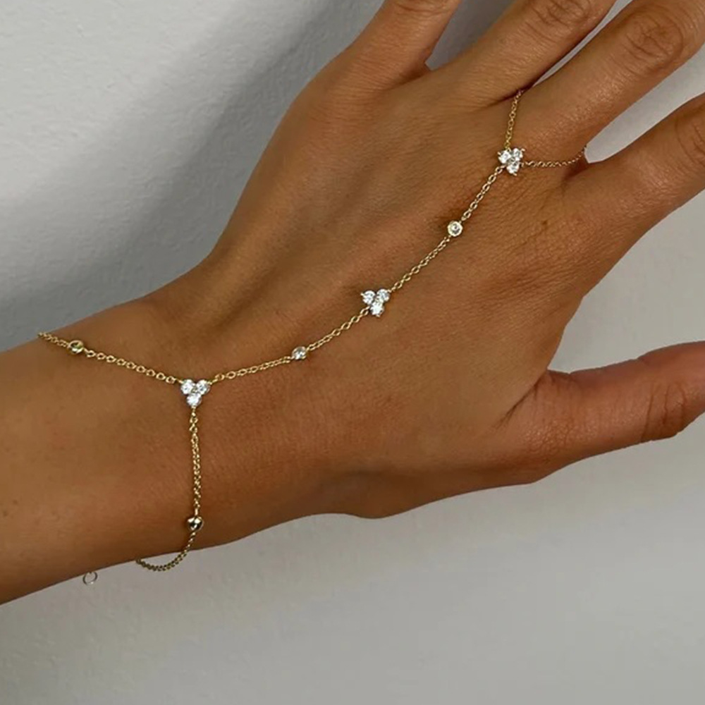 Crystal Fingerless Hand Chain  - Women'S Accessories Amazon 评论和价格