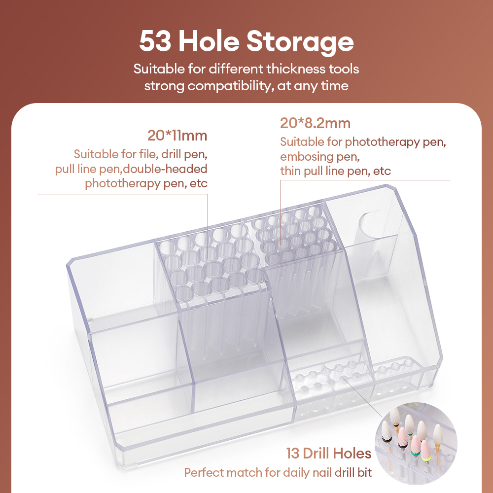 Acrylic Storage Rack Nail Art  - Women Accessories Organizer 评论和价格
