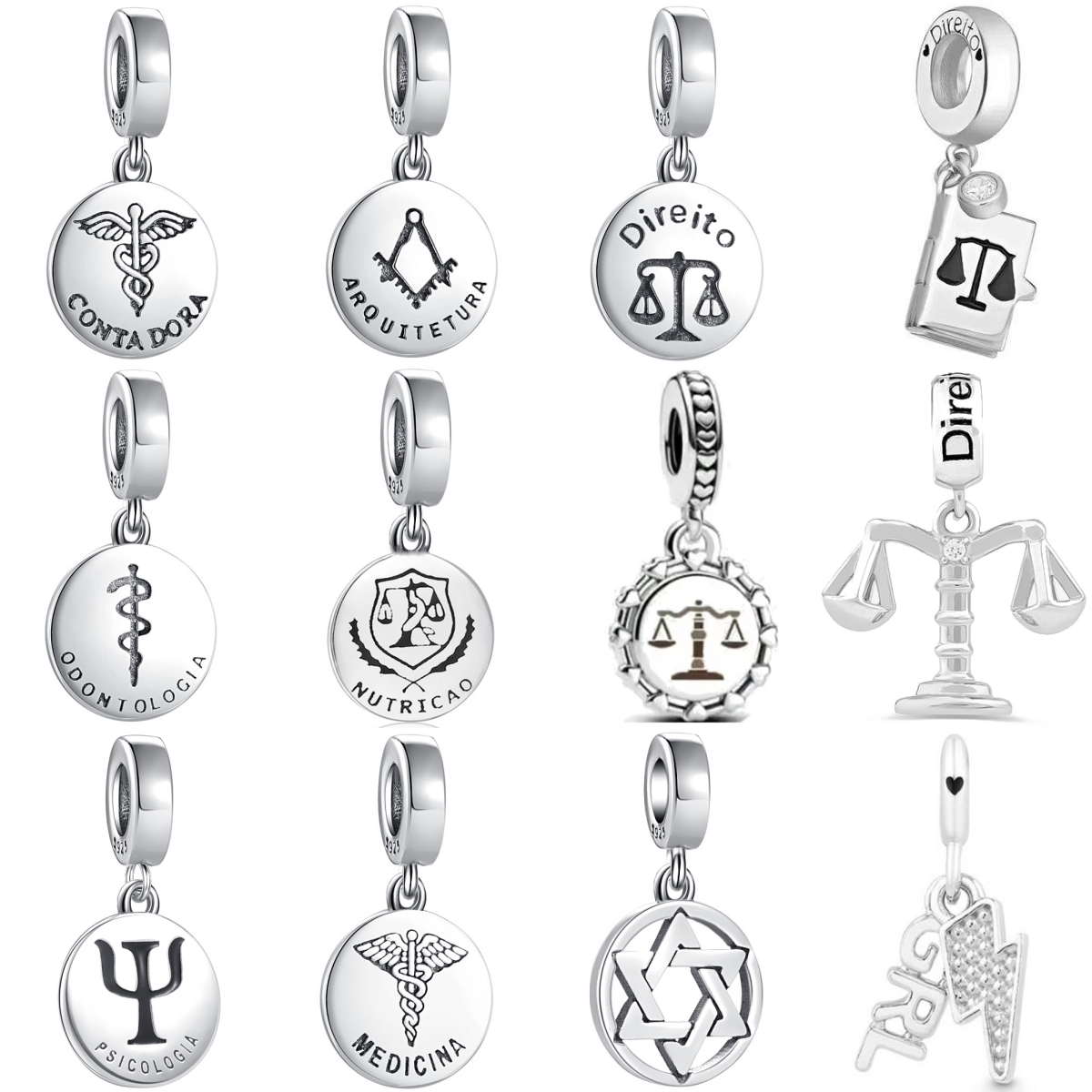 New 925 Sterling Silver Charm  - Women'S Accessories New Balance 评论和价格