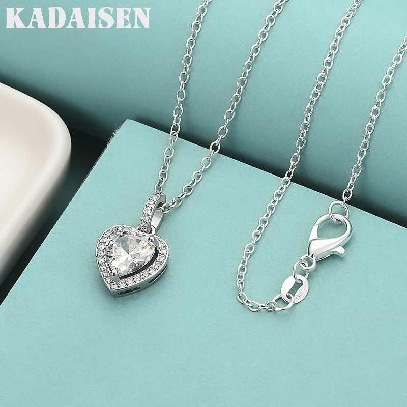 Top Quality 925 Sterling Silve - Charm Necklace Dainty 评论和价格