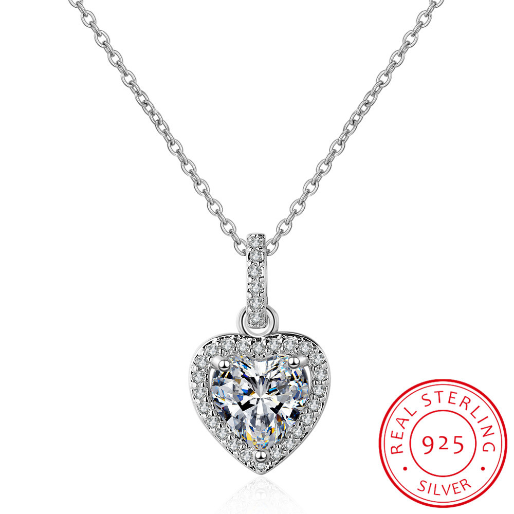 Top Quality 925 Sterling Silve - Charm Necklace Dainty 评论和价格