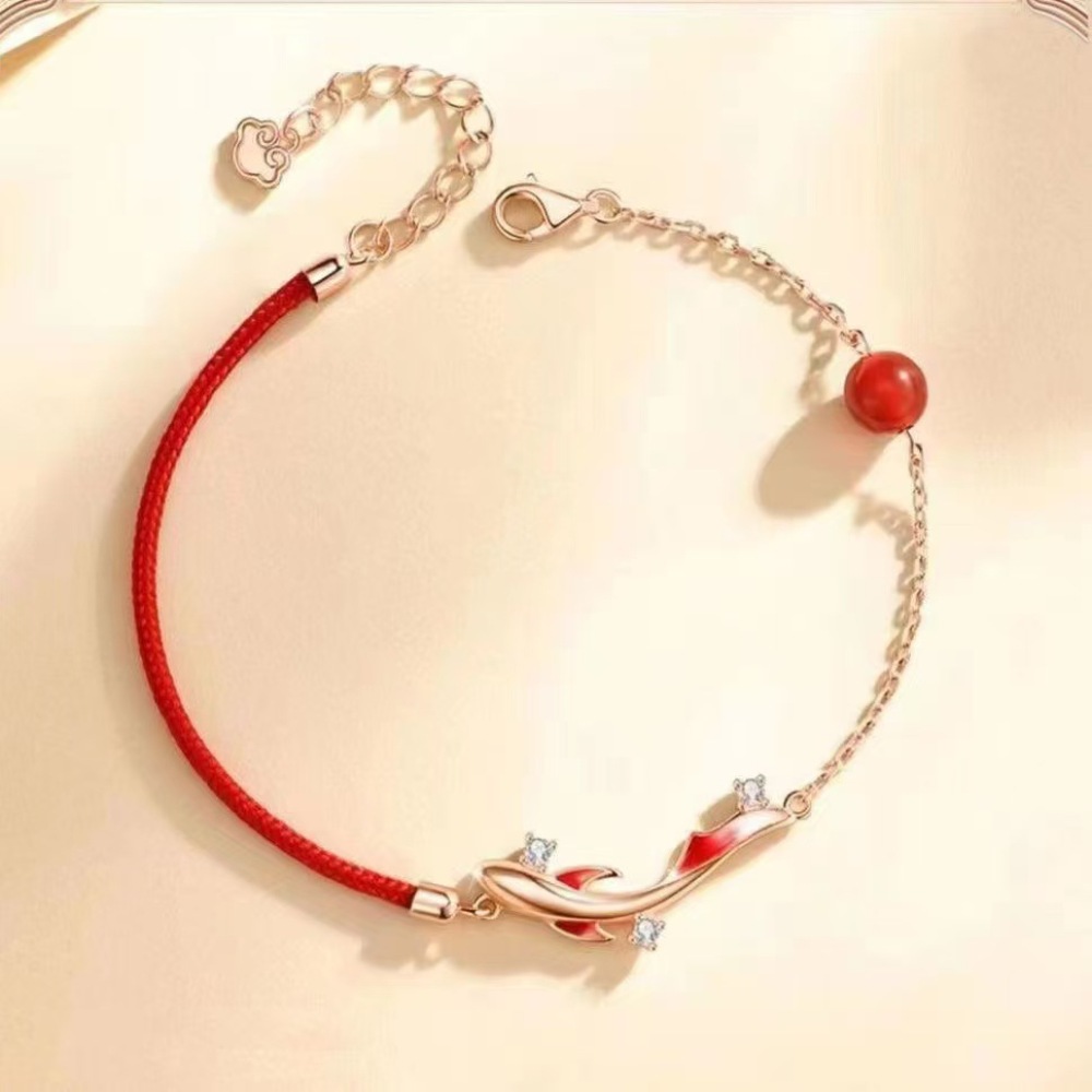 Elegant Red Thread Bracelet Ko - Women Accessories Meaning 评论和价格