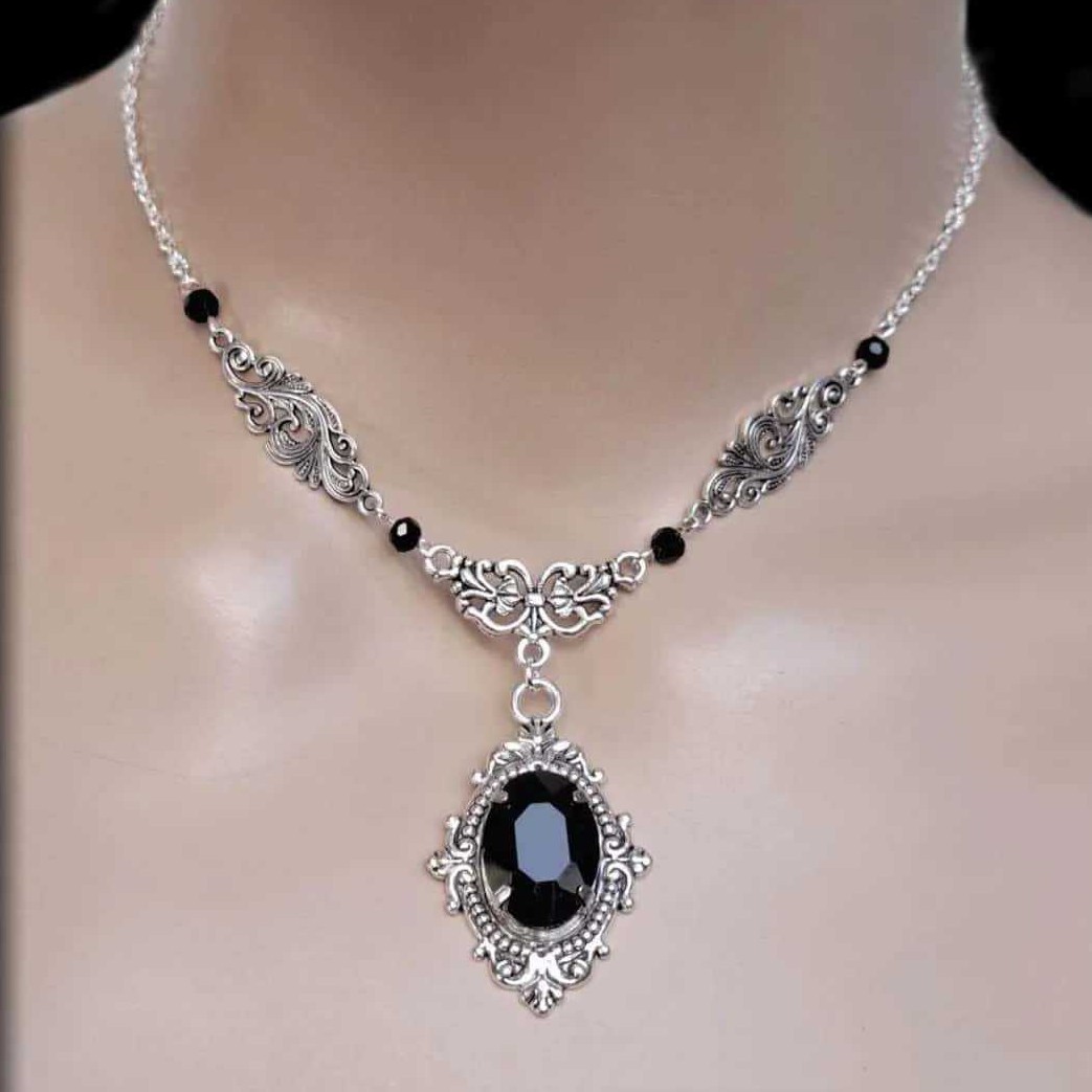 Purple Magic Water Drop Neckla - Women'S Victorian Accessories 评论和价格
