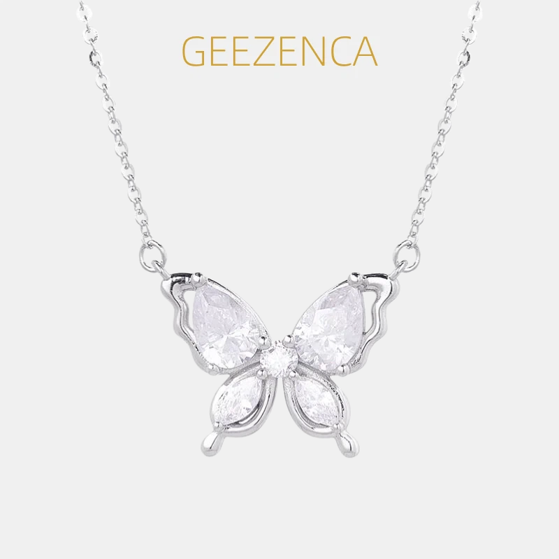 GEEZENCA 925 Sterling Silver C - Charm Necklace Dainty 评论和价格