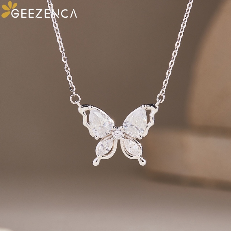 GEEZENCA 925 Sterling Silver C - Charm Necklace Dainty 评论和价格