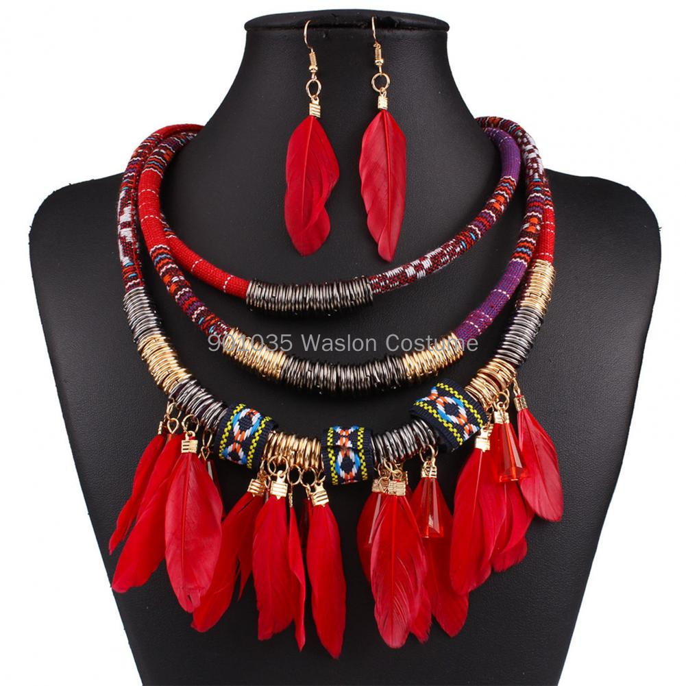 2Pcs/Set Egypt Feather Tassel  - Women Accessories In Egypt 评论和价格