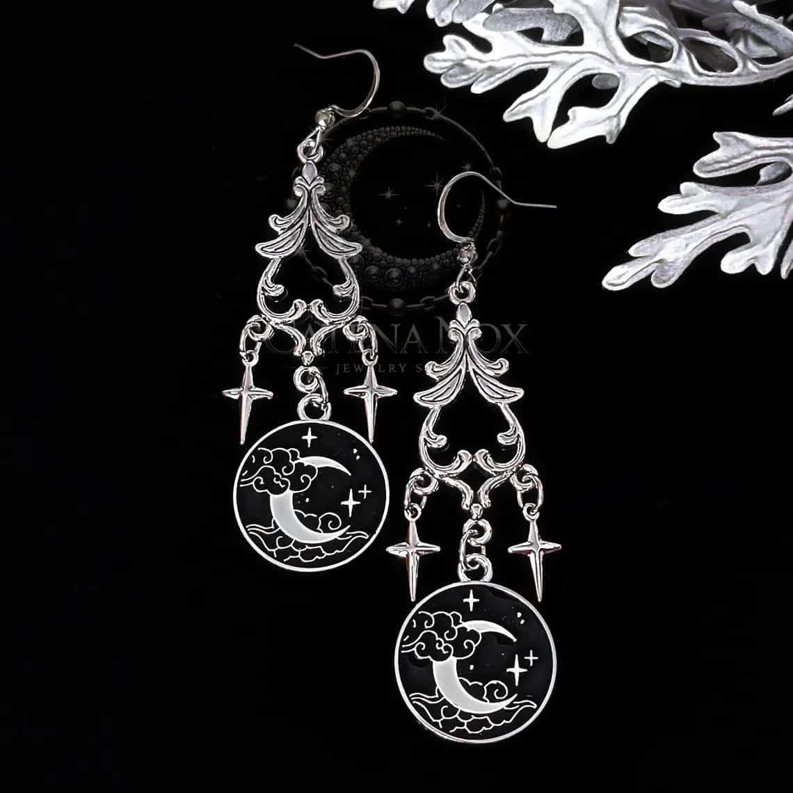 Moon Magic Earring,Gothic Jewe - Women'S Victorian Accessories 评论和价格