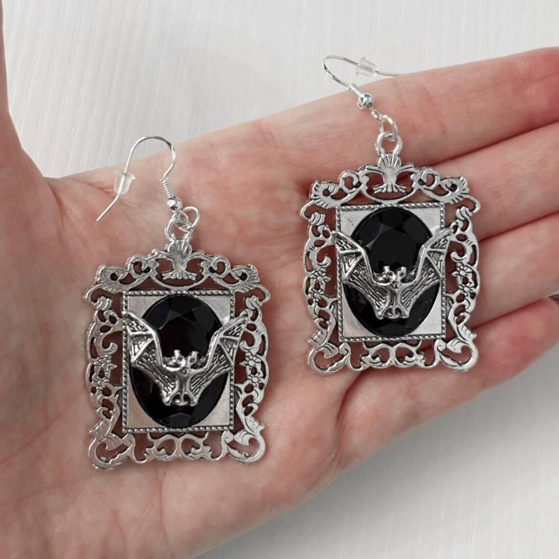 Vampire bat earrings,Gothic je - Women'S Victorian Accessories 评论和价格