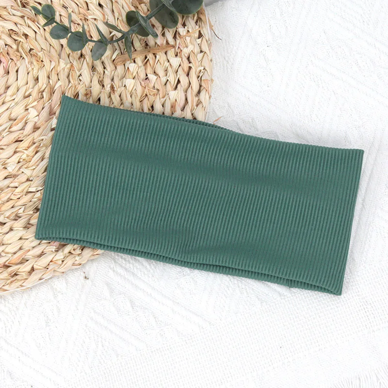 Wide Hair Bands Solid Color El - Women'S Running Accessories 评论和价格