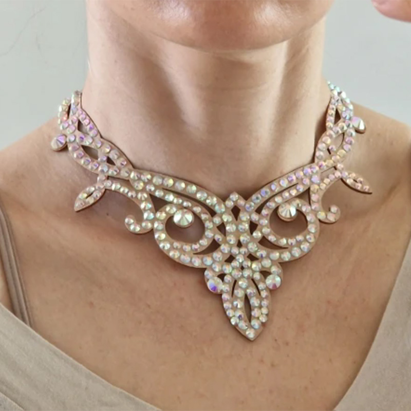 Belly Dance Sparkle Necklace C - Women Accessories In Egypt 评论和价格