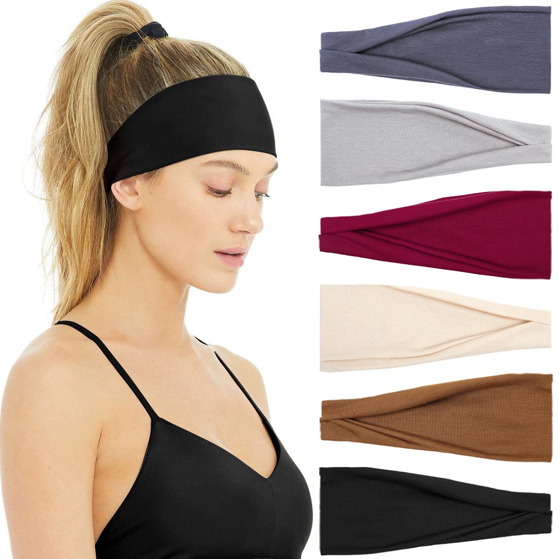 Headbands for Women Non Slip S - Women'S Running Accessories 评论和价格