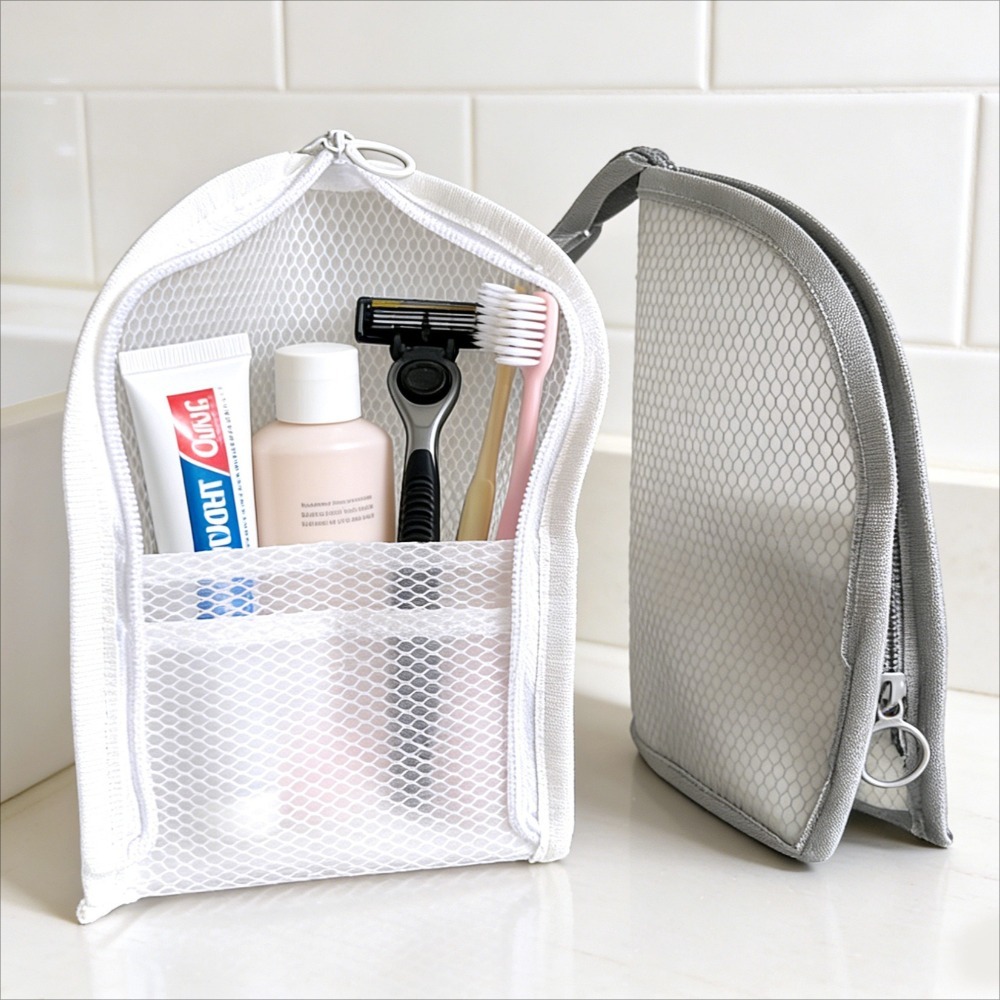 Mesh Toiletry Bag Breathable Q - Women Accessories Organizer 评论和价格