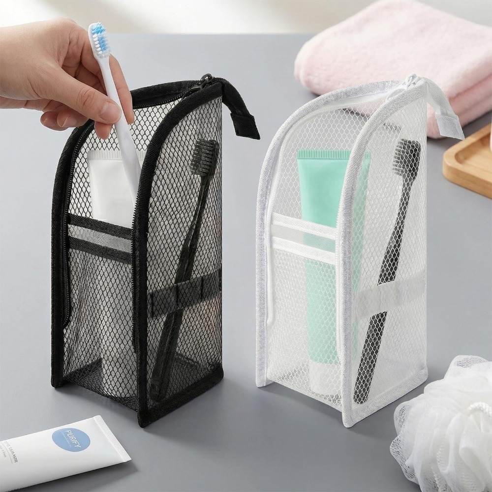 Mesh Toiletry Bag Breathable Q - Women Accessories Organizer 评论和价格