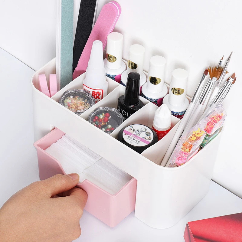 Nail Art Organizer Desktop Dra - Women Accessories Organizer 评论和价格