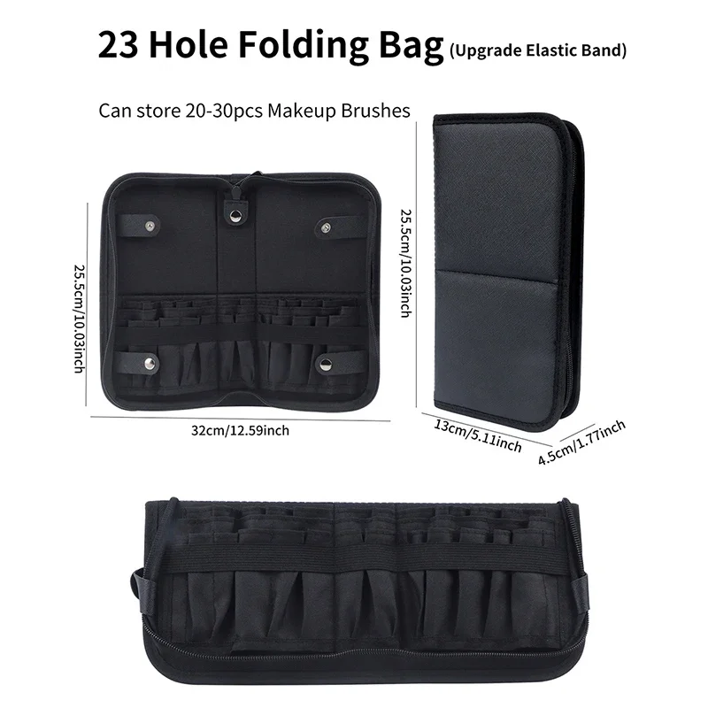 29/23 Holes Foldable Makeup Br - Women Accessories Organizer 评论和价格