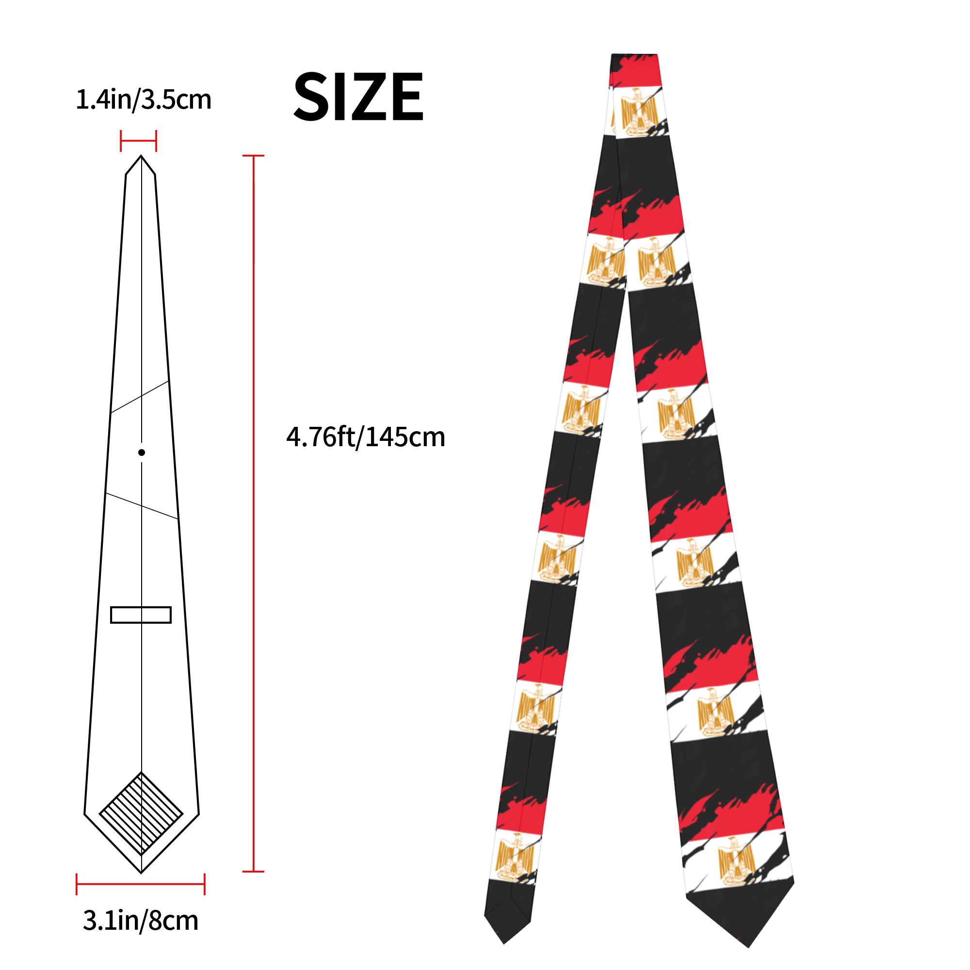 Egypt Egyptian Flag Necktie Un - Women Accessories In Egypt 评论和价格