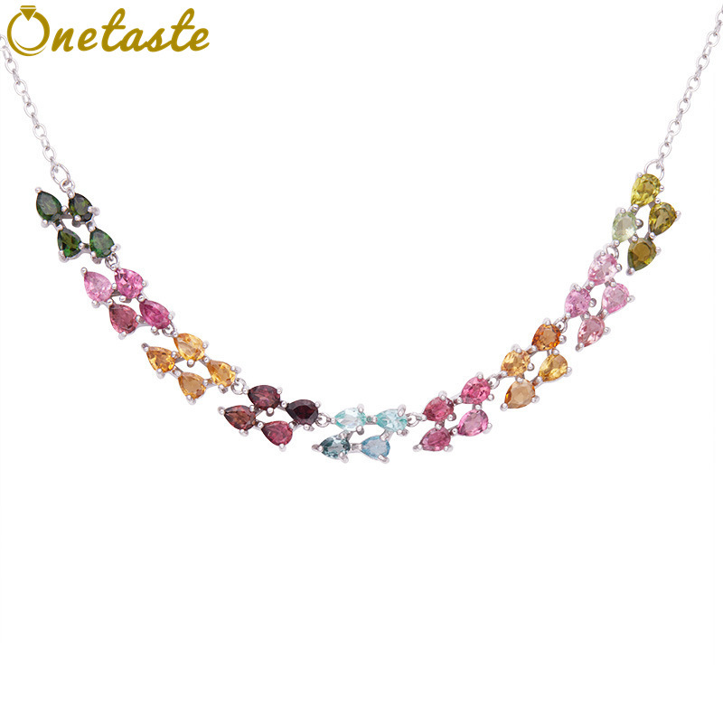 925 Sterling Silver Colored To - Charm Necklace Dainty 评论和价格