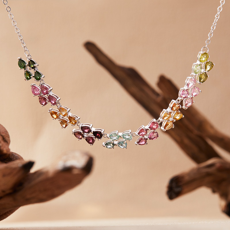 925 Sterling Silver Colored To - Charm Necklace Dainty 评论和价格