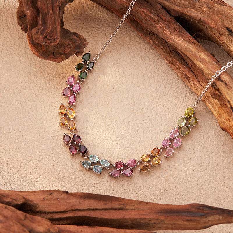 925 Sterling Silver Colored To - Charm Necklace Dainty 评论和价格
