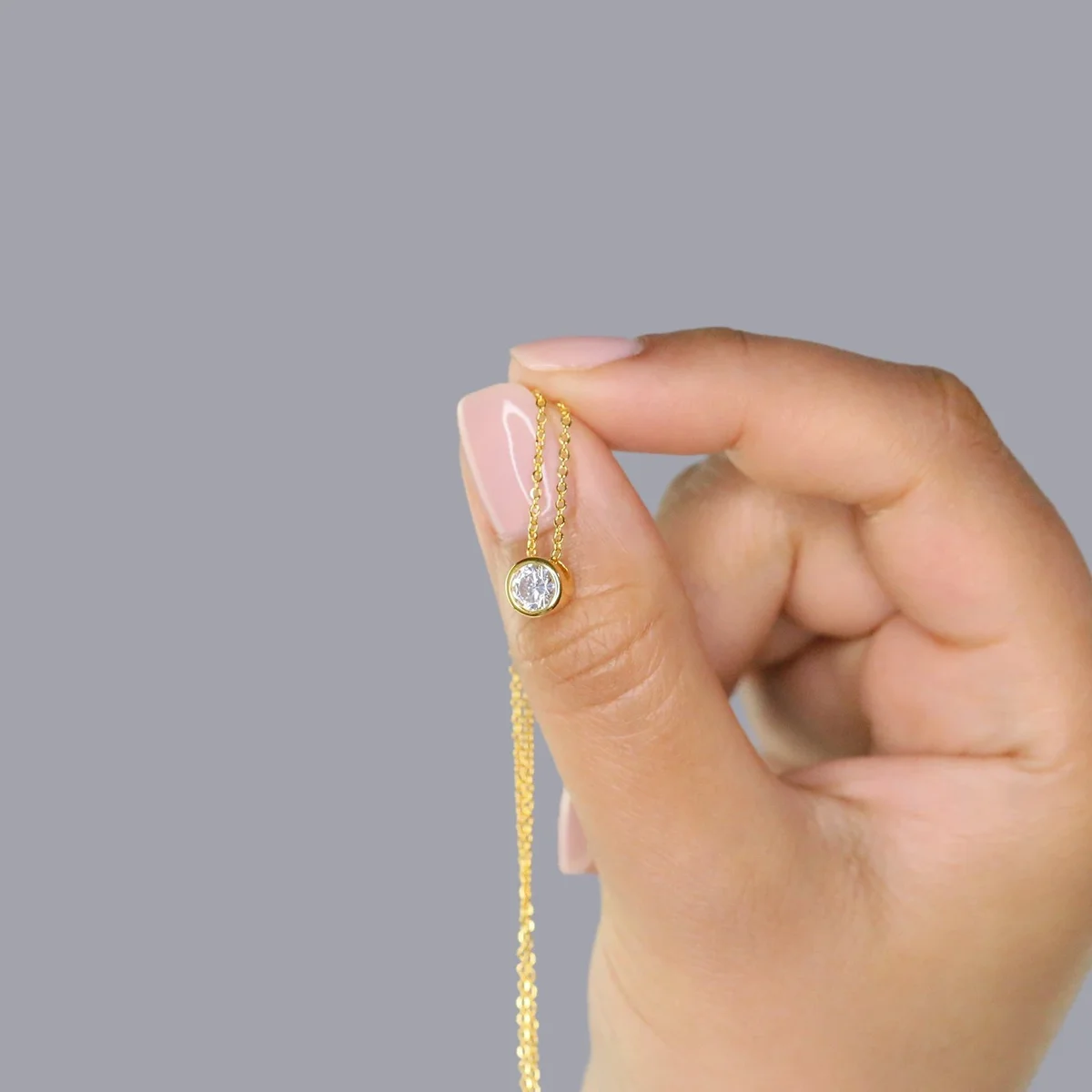 100% 925 Sterling Silver Forev - Charm Necklace Dainty 评论和价格