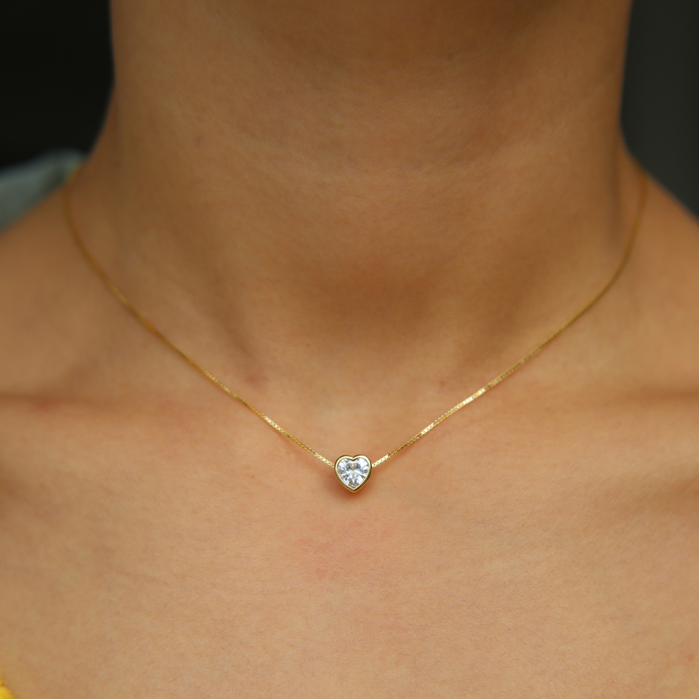100% 925 Sterling Silver Forev - Charm Necklace Dainty 评论和价格