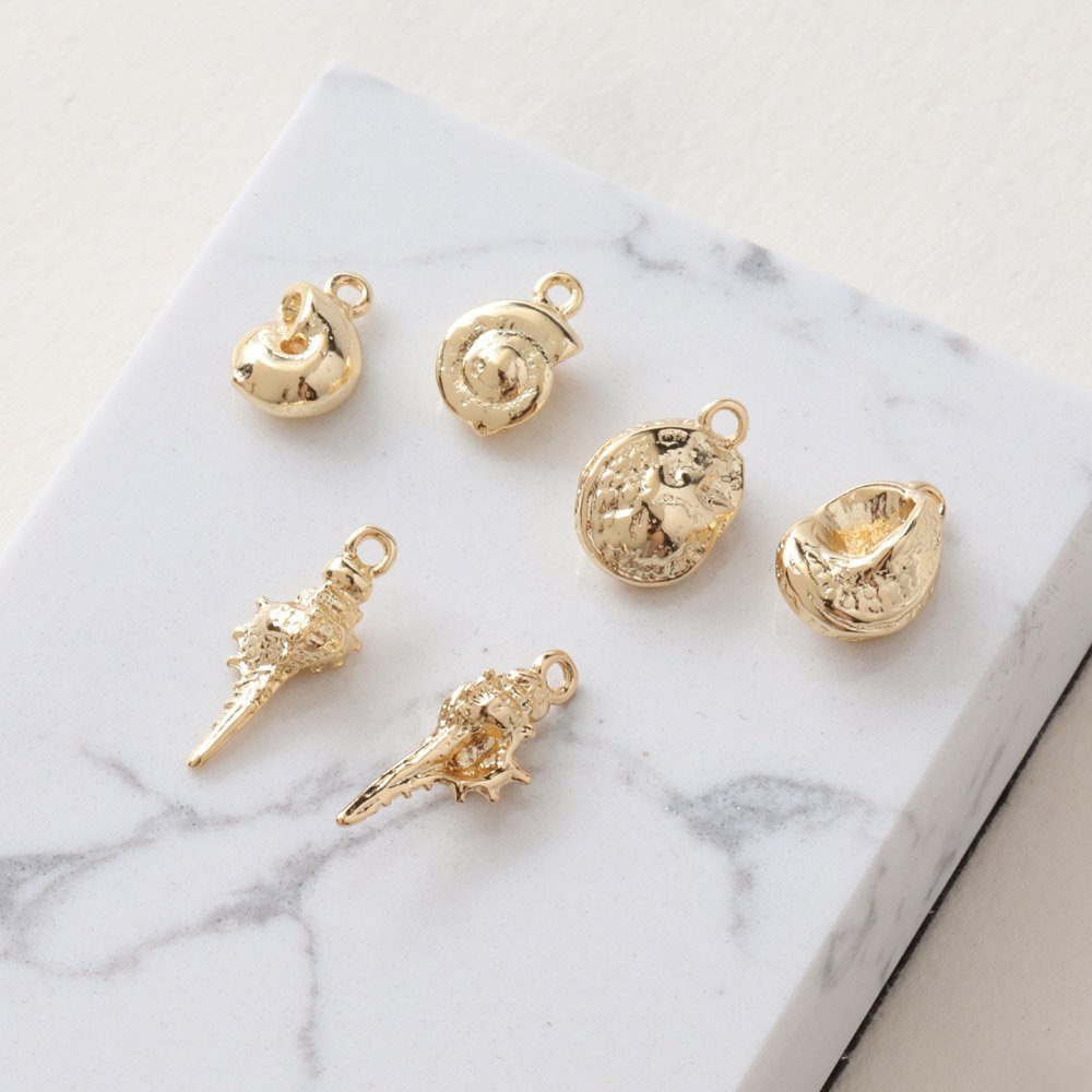 6PCS Dainty Small Conch Shell- - Charm Necklace Dainty 评论和价格