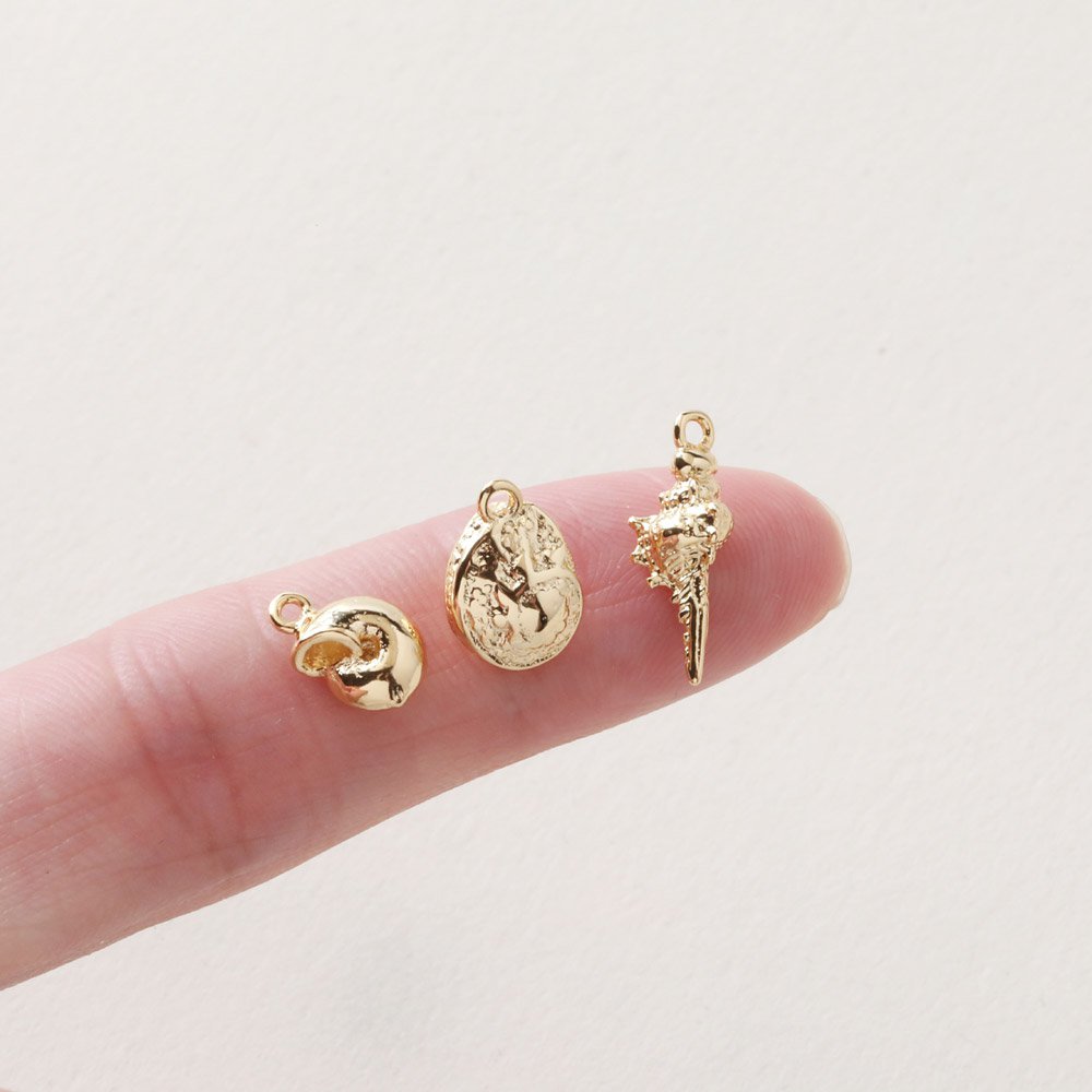 6PCS Dainty Small Conch Shell- - Charm Necklace Dainty 评论和价格